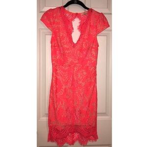 Hot Pink Lace Dress